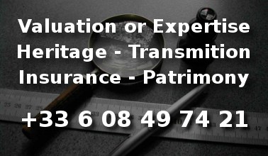 Antiques expertise for patrimonial estimation, insurance or heritage