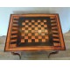 Padouk and ebony chess table, eighteenth century