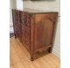 Walnut crossbow chest of drawers, 18th century