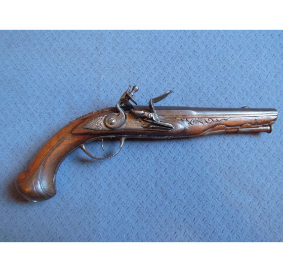 Flintlock pistol by Antoine Dumarest, late 18th century
