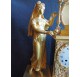 Pendule à la mariée en bronze doré, début XIXe