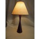 Vintage teak diabolo table lamp
