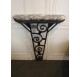 Entrance Art Deco console, marble and iron