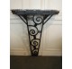 Entrance Art Deco console, marble and iron