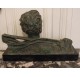 Art Deco bronze : Jean Mermoz bust by Ouline