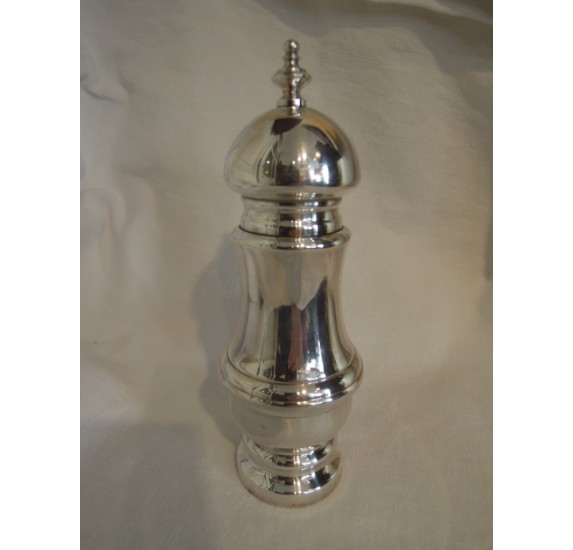 Louis XVI style silver plated pepper pot, Plasait