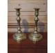 Pair of bronze candlesticks, Louis XV era