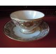 Sevres porcelain teacup, Fontainebleau castle hunts