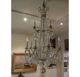 Large crystal chandelier, 19th century