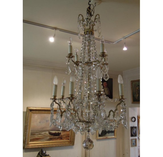 Large crystal chandelier, 19th century