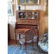 18th century mahognay cylinder desk with showcase