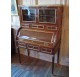 18th century mahognay cylinder desk with showcase