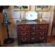 18th century mahogany crossbow chest of drawers