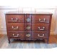 18th century mahogany crossbow chest of drawers