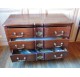18th century mahogany crossbow chest of drawers