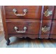 18th century mahogany crossbow chest of drawers