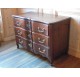 18th century mahogany crossbow chest of drawers