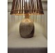 50s stoneware lamp by Drillon, Puisaye