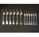 Solid silver cutlery set, 6 forks and 6 spoons by Hénin & Vivier