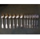 Solid silver cutlery set, 6 forks and 6 spoons by Hénin & Vivier