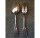 Solid silver cutlery set, 6 forks and 6 spoons by Hénin & Vivier