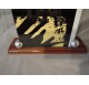 Rosewood and chromed metal photo-holder, Art deco era