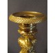 Pair of Empire gilded bronze candlesticks