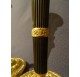 Pair of Empire gilded bronze candlesticks
