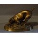 Bronze ratter dog by Pierre-Jules Mêne