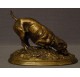 Chien ratier en bronze de Pierre-Jules Mêne