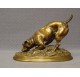 Bronze ratter dog by Pierre-Jules Mêne