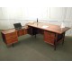 Danish rosewood executive desk by Arne Vodder