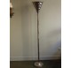 Chromed metal Art-Deco floor lamp