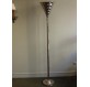 Chromed metal Art-Deco floor lamp