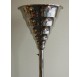 Chromed metal Art-Deco floor lamp