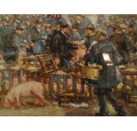 Le marché aux cochons à Coutances par Richard Le Blanc
