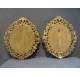 Pair of gilded wood mirrors