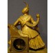 Pendule à l'Ottoman en bronze doré d'époque Restauration