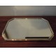Art Deco serving tray, mirror and silver plated metal