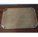 Art Deco serving tray, mirror and silver plated metal