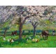 Apple blossoms in Normandy by Louis Edouard Garrido