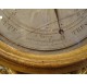 Revolutionary barometer in painted and gilded carved wood