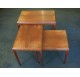 Johannes Andersen teak nesting tables for CFC Silkeborg