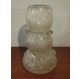 Vase Schneider en verre bullé, modèle aux cordons