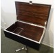 Sixties executive desk, chrome and glass top, by Dassas