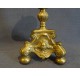 Beautiful candlestick in cast brass from the 17th century