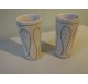 Pair of large ceramic goblets signed Jean Austruy