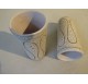 Pair of large ceramic goblets signed Jean Austruy