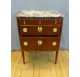 Small mahogany chest of drawers, Louis XVI period stamped by Fidelis Schey