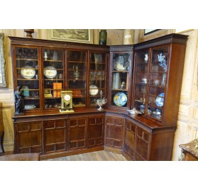 Bertram & Son mahogany english bookcase